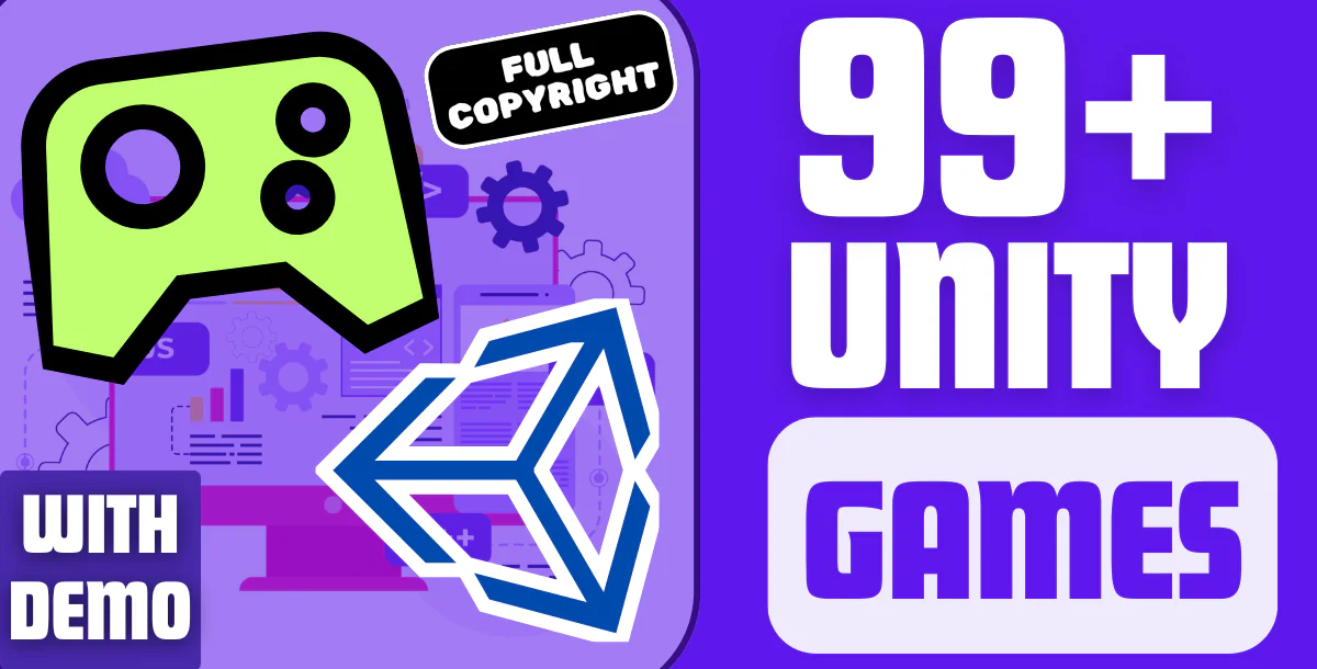 99+ Premium & Advanced Unity Game Source Code Bundle For Sale With Full CopyRights License & Demo