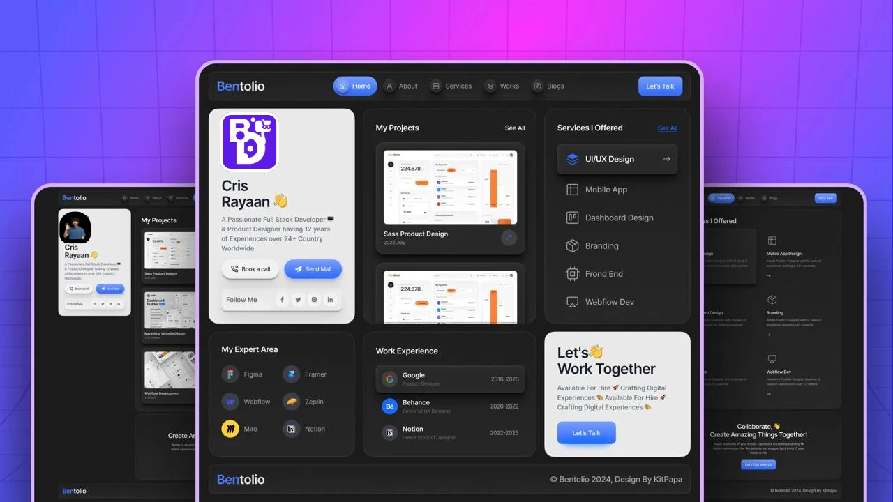 Bentolio – Creative Personal Portfolio WordPress Elementor Web Template / WordPress Website Template 13 Bentolio – Creative Personal Portfolio WordPress Elementor Web Template WordPress Website Template