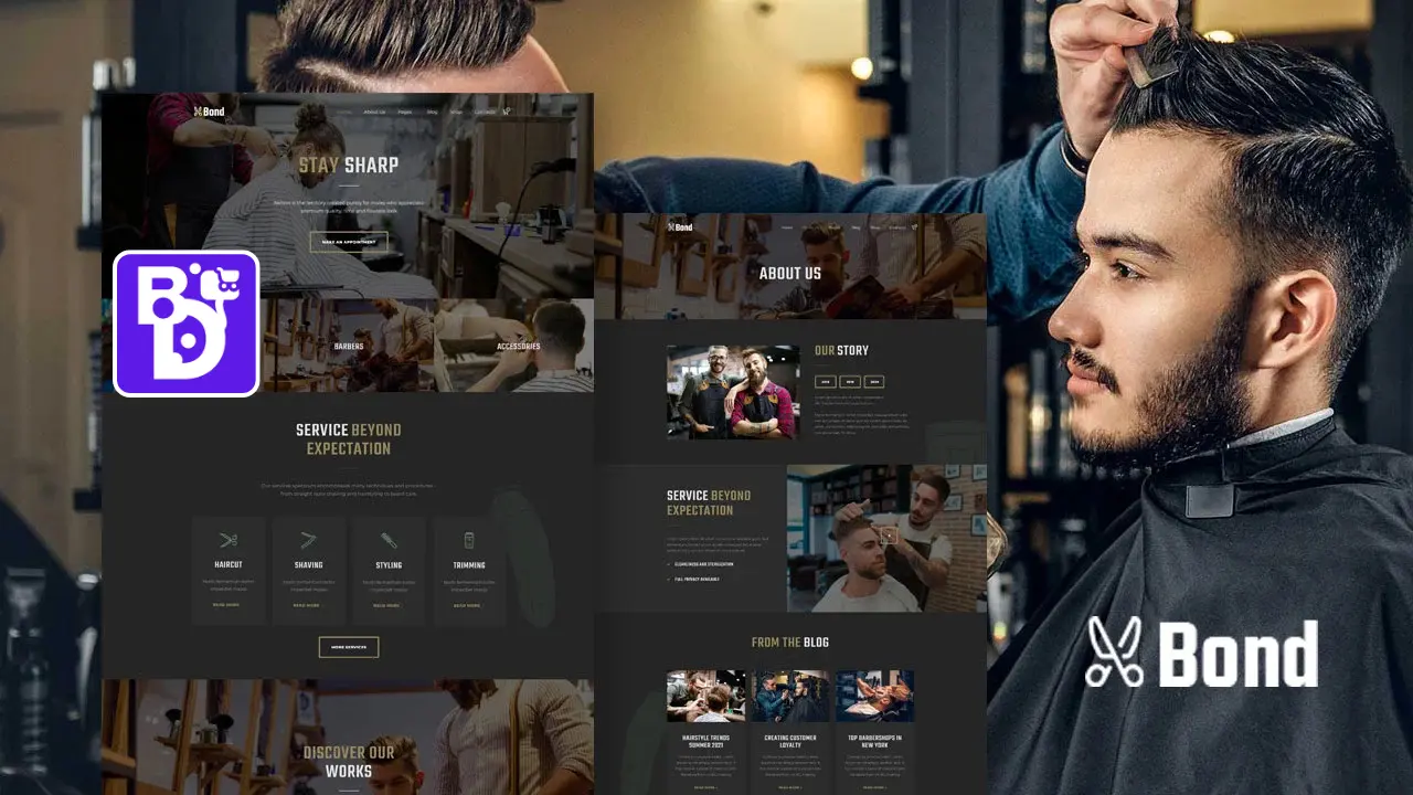 Bond – Barbershop & Hairdresser WordPress Elementor Website Template / WordPress Website Template 7 Bond – Barbershop & Hairdresser WordPress Elementor Website Template WordPress Website Template