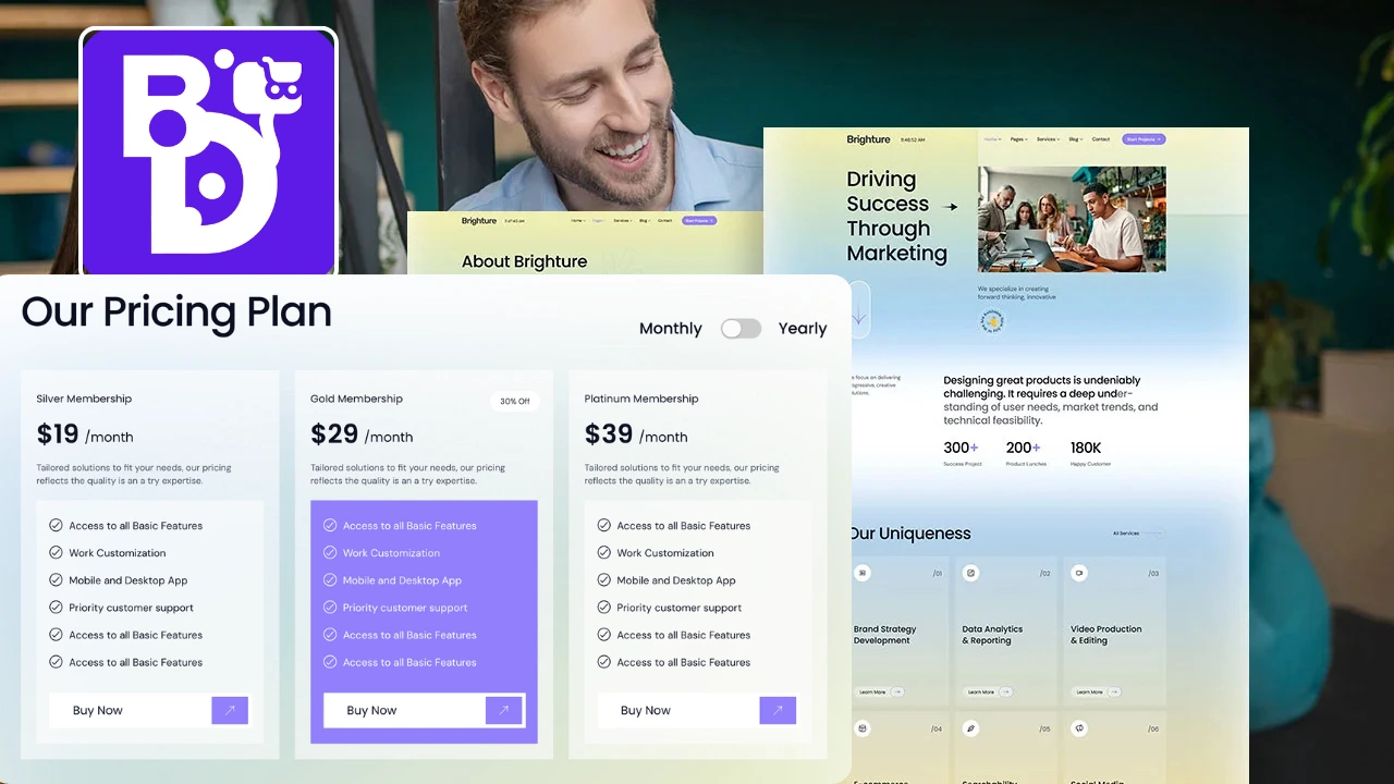 Brighture – Business & Digital Marketing Agency WordPress Elementor Template Kit 2 Brighture – Business & Digital Marketing Agency WordPress Elementor Template Kit