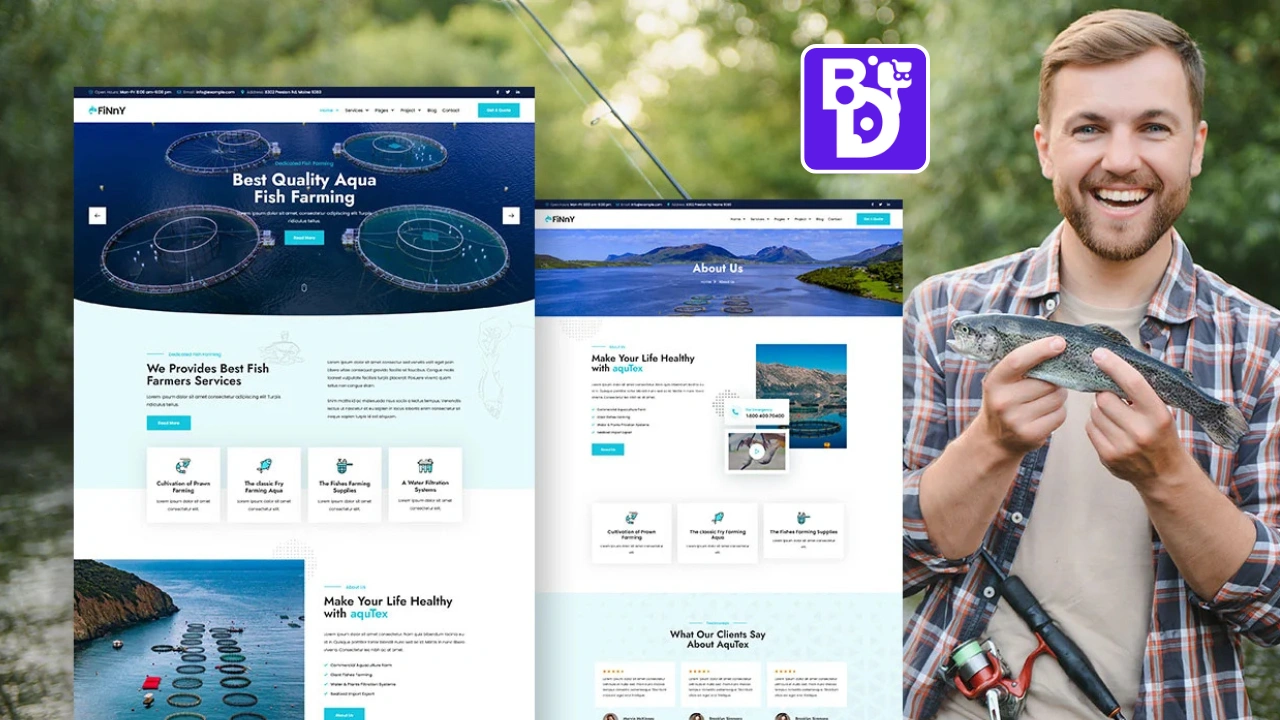 Finny – Aqua Farm & Fishery Services WordPress Elementor Web Template / Wortdpress Website Template 9 Finny – Aqua Farm & Fishery Services WordPress Elementor Web Template Wortdpress Website Template