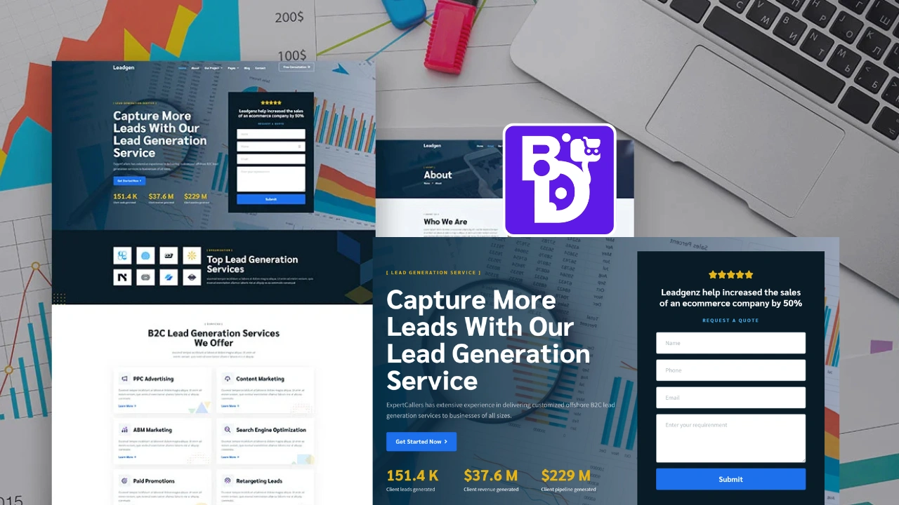 LeadGen – Lead Generation & Sales Services WordPress Elementor Web Template / WordPress Website Template 7 LeadGen – Lead Generation & Sales Services WordPress Elementor Web Template / WordPress Website Template