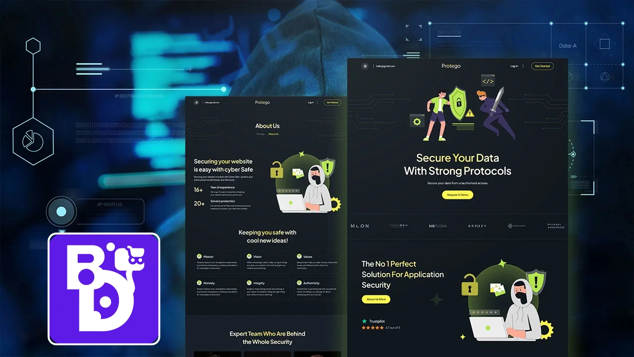 Protego – Cyber Security Tech Services WordPress Elementor Template Kit 7 Protego – Cyber Security Tech Services WordPress Elementor Template Kit