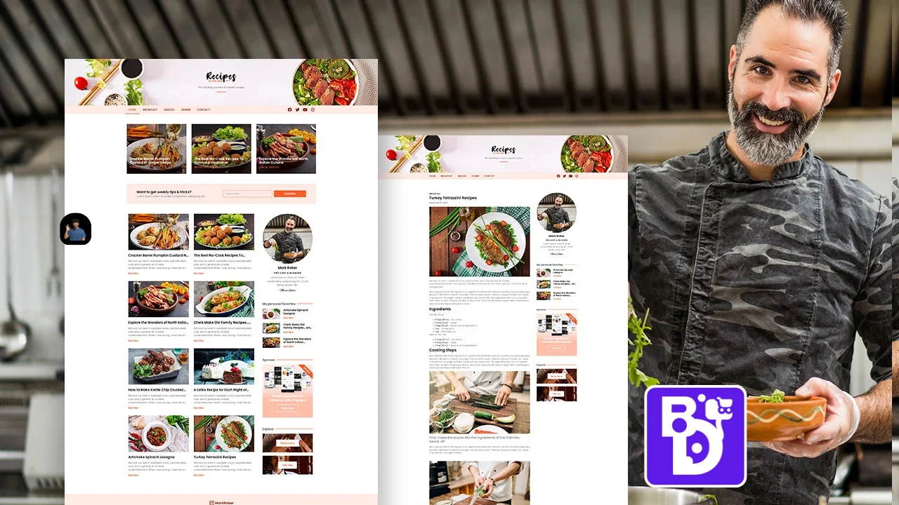 RecipePro – Food & Recipe Blog WordPress Elementor Template / WordPress Website Template 9 RecipePro – Food & Recipe Blog WordPress Elementor Template / WordPress Website Template