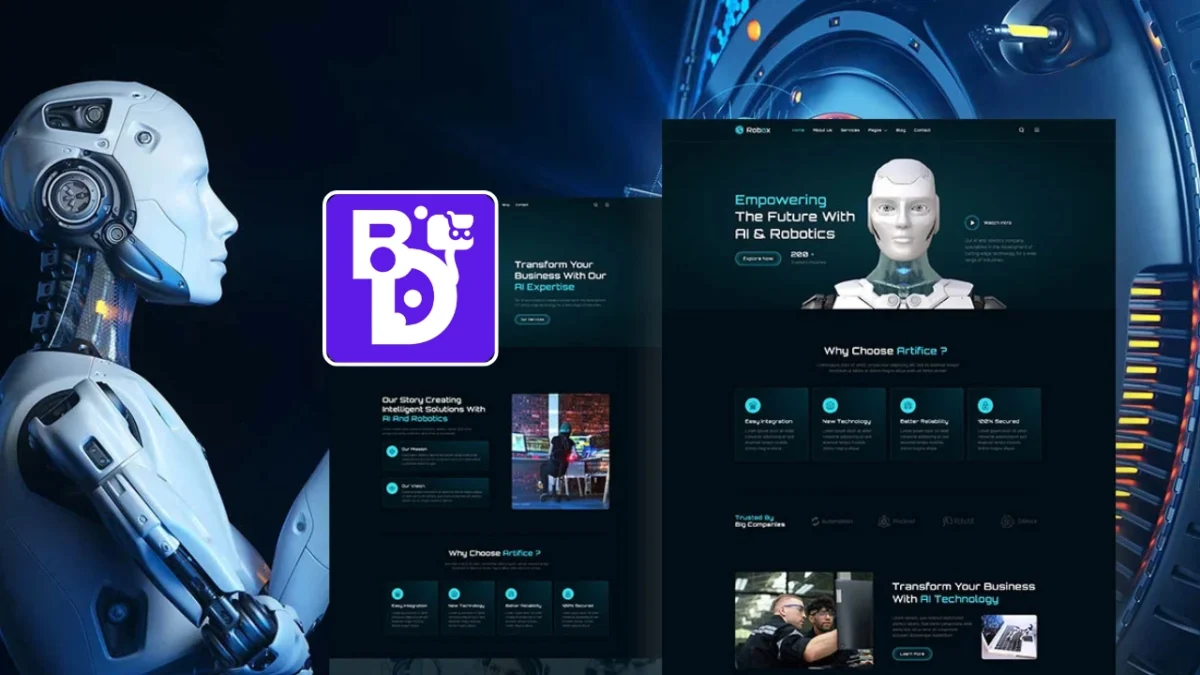Robox – AI & Robotics Wordpress Elementor Web Template / Wordpress Website Template