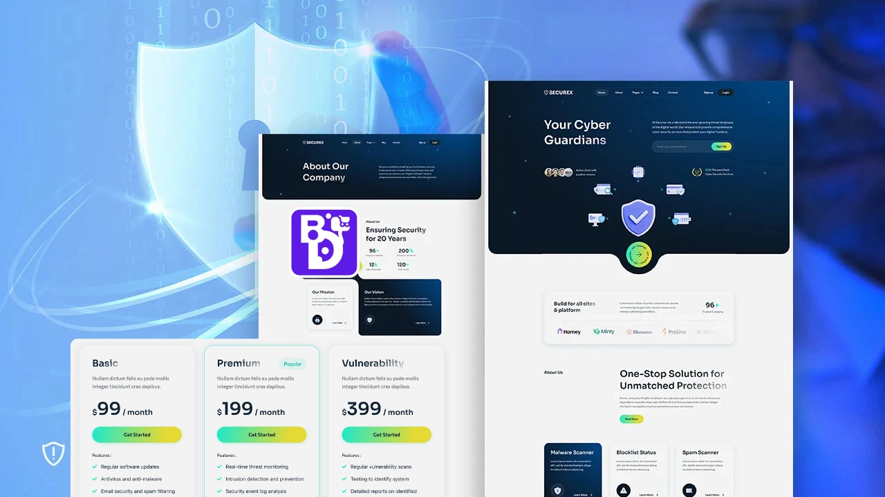 SecureX – Cyber Security Services WordPress Elementor Web Template / WordPress Website Template 2 SecureX – Cyber Security Services WordPress Elementor Web Template / WordPress Website Template